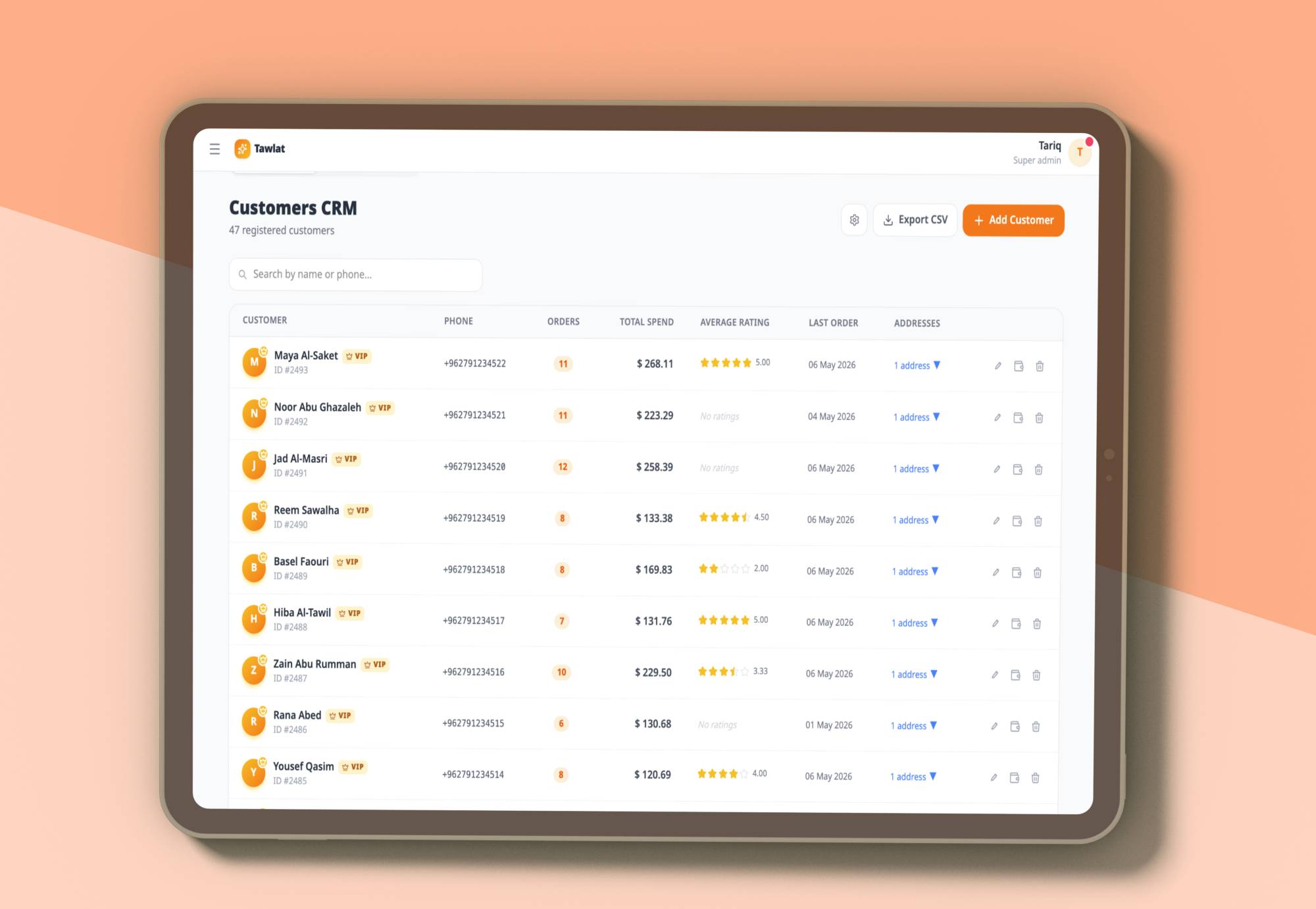 Customer CRM